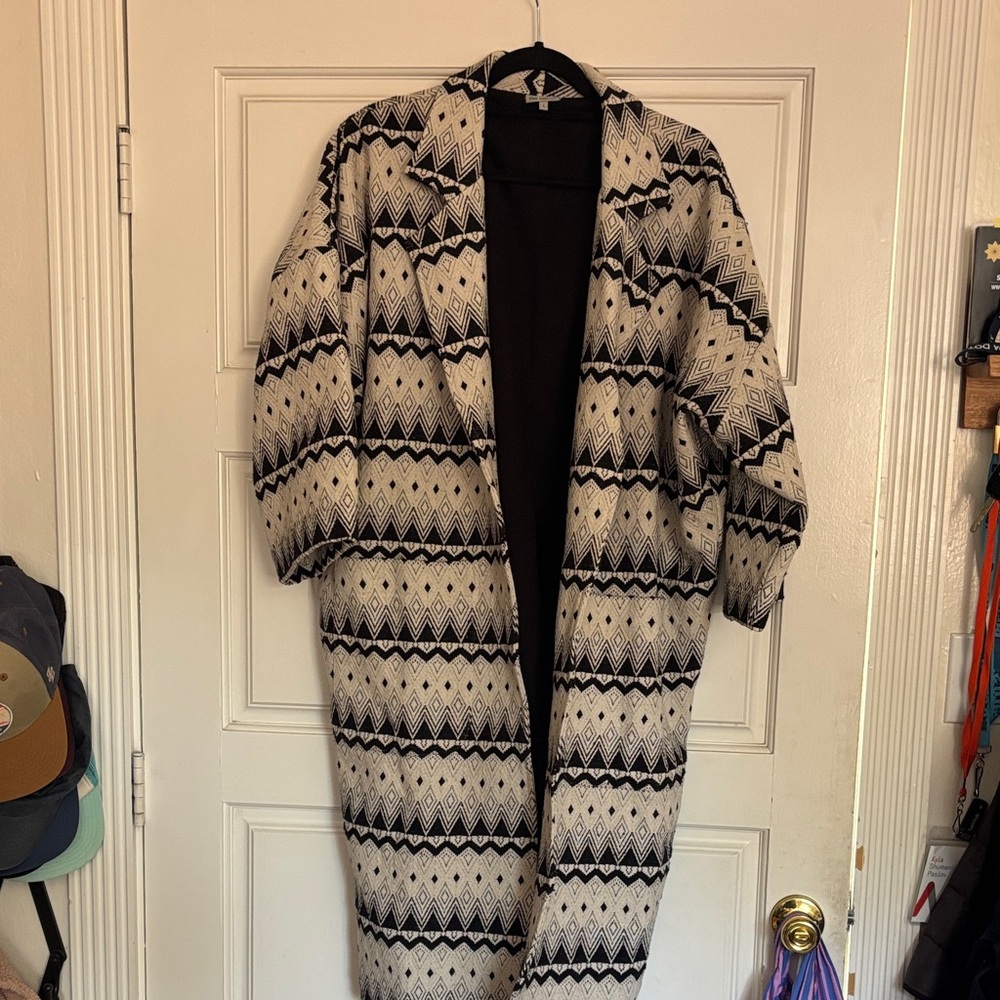 The Odells oversized blazer Dakar jacquard print